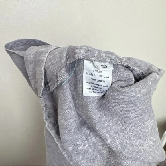 River + Sky Womens Small Linen Tie Dye  Patch Pocket Made In USA Short - Picture 7 of 12